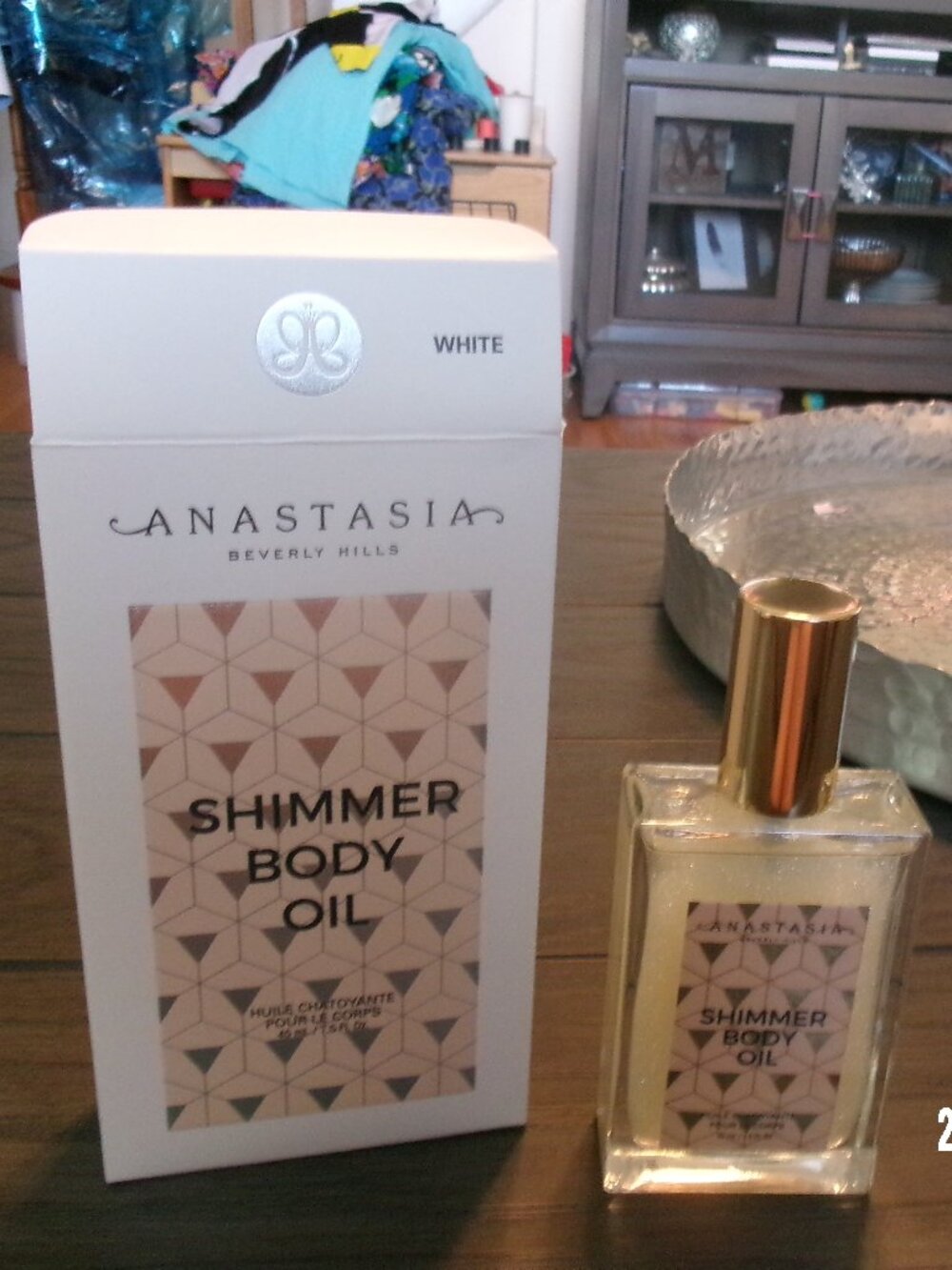 Anastasia Beverly Hills Shimmer Body Oil 1.5 oz / 45 mL # WHITE NIB!